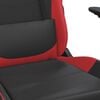 vidaXL Chaise de jeu de massage Noir et rouge Similicuir