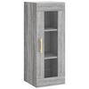 vidaXL Buffet haut Sonoma gris 34,5x34x180 cm Bois d'ing&eacute;nierie