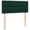 vidaXL Sommier &agrave; lattes de lit et matelas Vert fonc&eacute; 140x190cm Velours