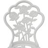 vidaXL Chaises de bistro lot de 2 Aluminium coulé Blanc