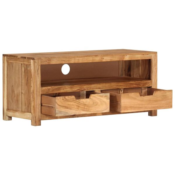 vidaXL Meuble TV 88x35x40 cm bois d'acacia massif