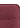 vidaXL Chaises &agrave; manger lot de 6 rouge bordeaux tissu