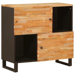 vidaXL Meuble d'appoint Marron 80 x 33 x 75 cm Bois de mangue massif