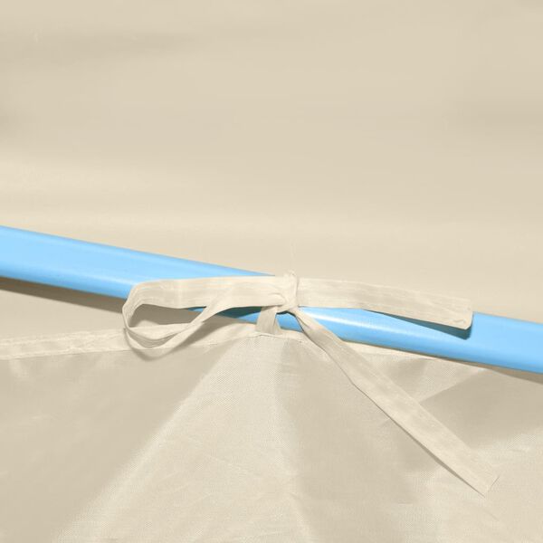 vidaXL Tente de r&eacute;ception pliable escamotable avec 5 parois 3x9m cr&egrave;me