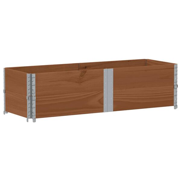 vidaXL Jardini&egrave;re marron 150x50 cm bois massif de pin