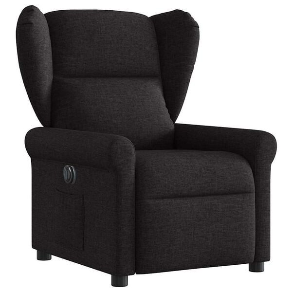 vidaXL Fauteuil inclinable &eacute;lectrique Noir Tissu