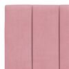 vidaXL Coussin de t&ecirc;te de lit Hanko rose 80 cm velours