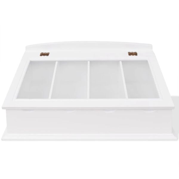vidaXL Range-couverts en style baroque PFDM Blanc