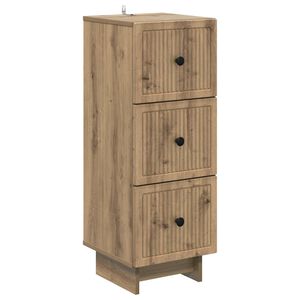 vidaXL Armoire &agrave; tiroirs 33 x 34,5 x 90 cm Bois d'ing&eacute;nierie