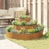 vidaXL Cache-pot de jardin Marron 120 x 120 x 20 cm