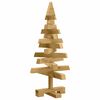 vidaXL Arbres de No&euml;l avec support Marron 60 cm Bois massif en pin