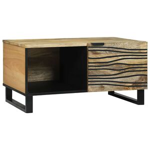 vidaXL Table basse Naturel 80 x 50 x 40 cm Bois d'ing&eacute;nierie