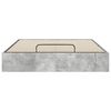 vidaXL Cadre de lit ottoman Gris b&eacute;ton 135 x 190 cm Bois d'ing&eacute;nierie