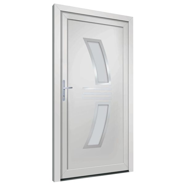 vidaXL Porte d'entr&eacute;e Blanc 98x208 cm PVC
