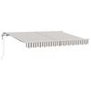 vidaXL Auvent r&eacute;tractable Gris clair et blanc 600 &times; 300 cm