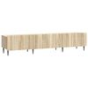 vidaXL Meuble TV 147 x 34,5 x 32 cm Ch&ecirc;ne Sonoma Bois d'ing&eacute;nierie