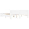 vidaXL Cadre de lit sans matelas blanc 200x200 cm