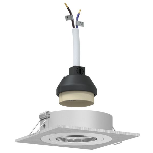 vidaXL Projecteur 24 pcs Argenté 9 x 9 x 2 cm Aluminium