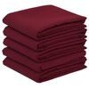 vidaXL Tissu de Table 5 pc Rectangulaire Bordeaux 110 x 180 cm