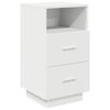 vidaXL Tables de chevet 2 pcs avec 2 tiroirs blanc 36x36x68 cm