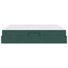vidaXL Lit avec rangement et matelas Vert fonc&eacute; 180 x 200 cm Velours