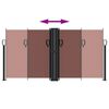 vidaXL Auvent lat&eacute;ral r&eacute;tractable marron 120x1000 cm