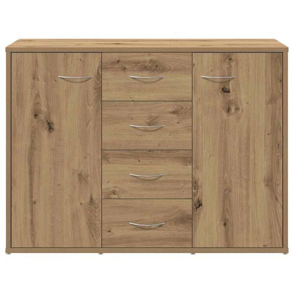 vidaXL Buffet chêne artisanal 88x30x64 cm bois d'ingénierie