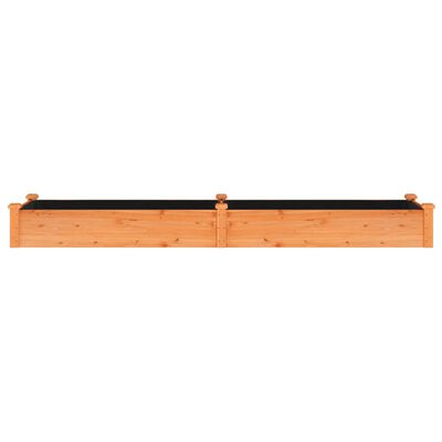 vidaXL Lit surélevé de jardin doublure 240x60x25 cm bois massif sapin