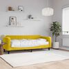 vidaXL Lit de jour avec matelas jaune 80x200 cm velours