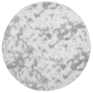 vidaXL Tapis shaggy &agrave; poils longs NAVARRA gris argent&eacute; 120x120 cm