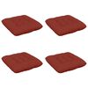 vidaXL Coussins de si&egrave;ge VIANEN 4 pc 100 % polyester Rouge