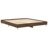 vidaXL Cadre de lit sans matelas ch&ecirc;ne marron 160x200 cm