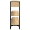 vidaXL Table console chêne sonoma 100x25x75 cm bois d'ingénierie