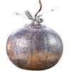 Luxform Lampe de jardin &agrave; LED &agrave; piles Pumpkin Argent&eacute; antique