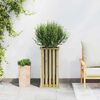 vidaXL Jardinière Marron 33 x 33 x 65 cm Pin imprégné
