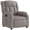 vidaXL Fauteuil inclinable &eacute;lectrique Taupe Tissu