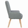 vidaXL fauteuil Gris clair 63 x 67 x 94 cm Tissu et contreplaqu&eacute;
