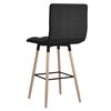 vidaXL Tabourets de bar lot de 2 noir tissu