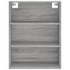 vidaXL Buffet haut Sonoma gris 69,5x34x180 cm Bois d'ingénierie
