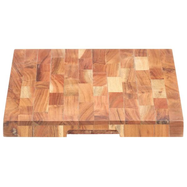 vidaXL Planche &agrave; d&eacute;couper 50x35x4 cm Bois d'acacia massif