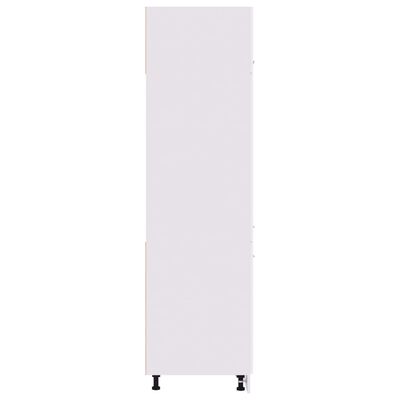 vidaXL Armoire de réfrigérateur Blanc 60x57x207 cm Bois d'ingénierie