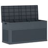 vidaXL Boîte de rangement de jardin 320 L Anthracite