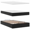 vidaXL Lit ottoman avec matelas & LED noir 120x190cm similicuir