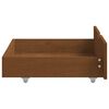 vidaXL Cadre de lit avec 4 tiroirs Marron miel Bois de pin 160x200 cm
