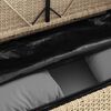 vidaXL Banc de jardin avec coussins beige résine tressée