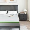 vidaXL Surmatelas Blanc et vert 140 x 190 cm Tissu Jacquard
