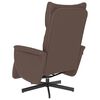 vidaXL Fauteuil inclinable avec repose-pieds marron similicuir