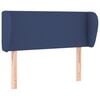 vidaXL T&ecirc;te de lit avec oreilles Bleu 103x23x78/88 cm Tissu