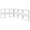 vidaXL Lit biblioth&egrave;que sans matelas blanc 120x190 cm bois pin massif