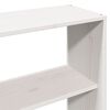 vidaXL T&ecirc;te de lit avec rangement blanc 180 cm bois massif de pin